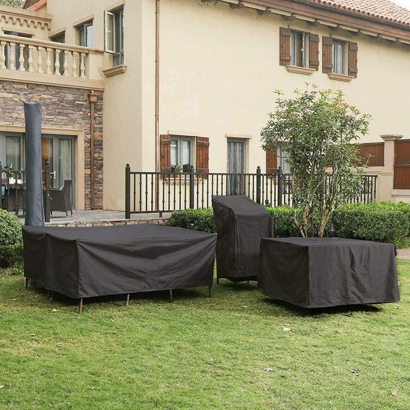 Waterproof Outdoor Furniture Cover for Garden Table and Chairs - 255x255x80cm