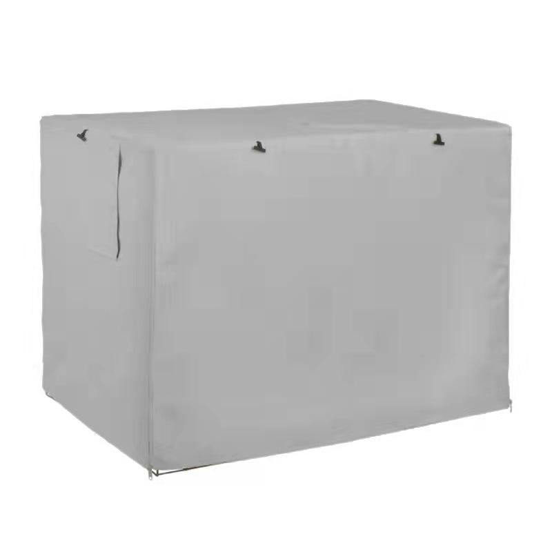 Outdoor Pet Cage Cover - Oxford Cloth Dustproof Rainproof Sunscreen - 124.5x79x84cm - Grey