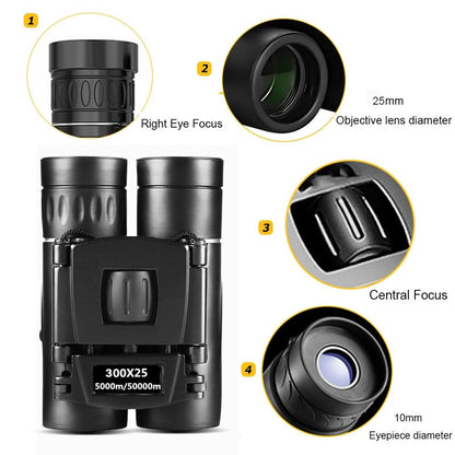 Foldable Hunting Binoculars for Outdoor Adventures - 3000 X 22 Standard