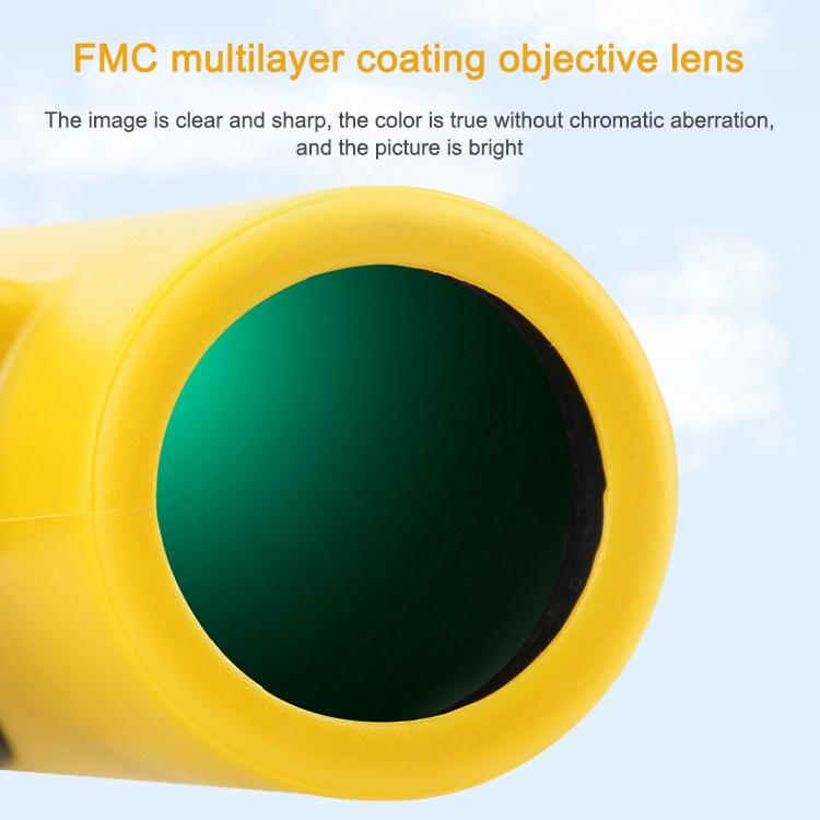 High Magnification Children's Outdoor Telescope - Hd Quality - Yellow