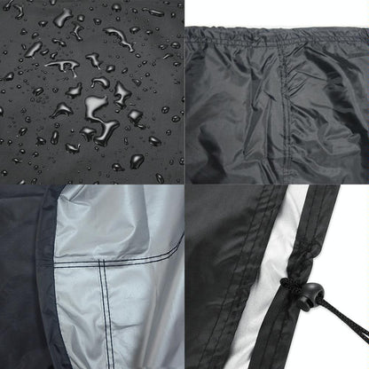 Waterproof Outdoor Furniture Cover - 210d Oxford Cloth - Dust-proof - Anti-uv - Fits Table and Chairs - 308x138x98cm - Black