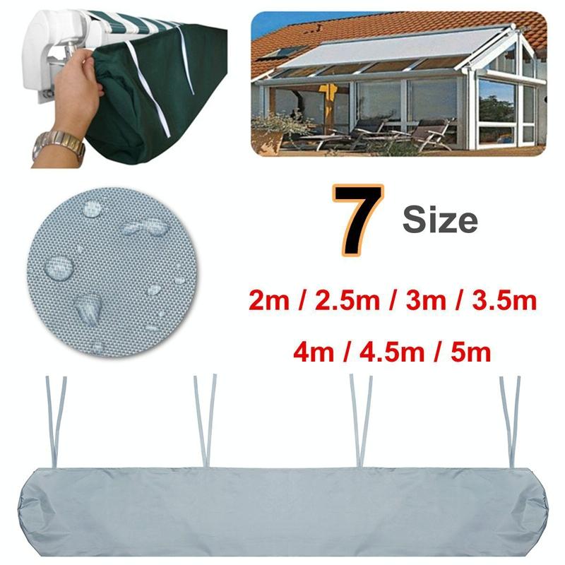 Waterproof Retractable Canopy for Outdoor Patio - 2.5m Size Dustproof Protective Cover - Green