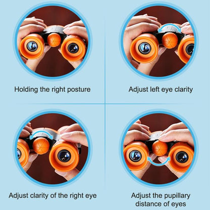 High Magnification Children's Outdoor Telescope - Hd Quality - Orange