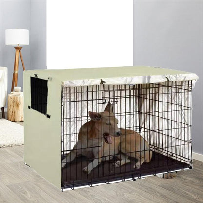 Outdoor Pet Cage Cover - Waterproof & Dustproof - 79x50.8x53cm - Beige