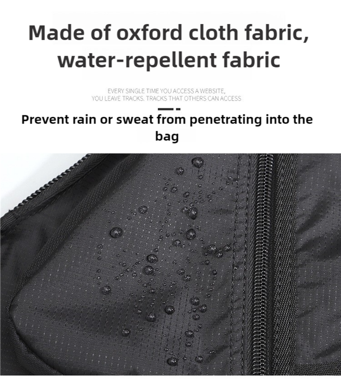 Black Men's Vintage Chest Bag – Multi-functional Waterproof Crossbody Sling Bag for Outdoor Sports