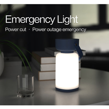 Portable LED Outdoor Camping Lantern - USB Rechargeable, 1200mAh Battery, Emergency Light(Brown)